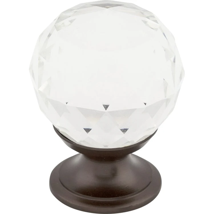 Knob Crystal Clear for Decorative Hardware Brushed Satin Nickel Brass 1-1/8 Inch 1-1/2 Inch - Frankwebs