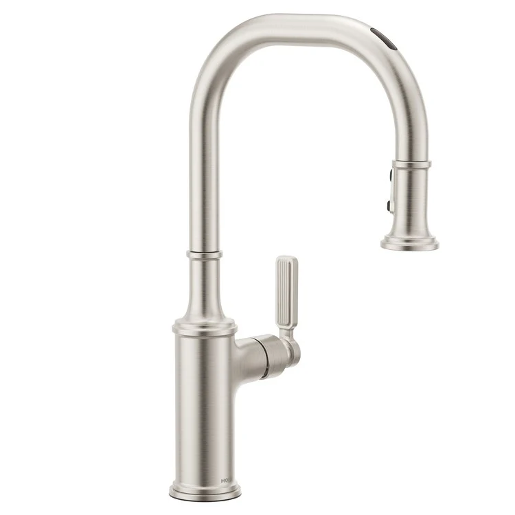 Kitchen Faucet Smyth 1 Lever ADA Spot Resist Stainless High Arc 1/3 Hole Voice Activated 1.5 Gallons per Minute - Frankwebs
