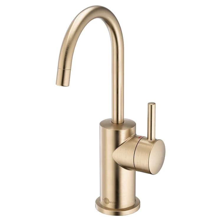 Hot Water Dispenser Showroom Modern 3010 Instant 1 Lever ADA Gooseneck Swivel 360 DEG Brushed Bronze - Frankwebs