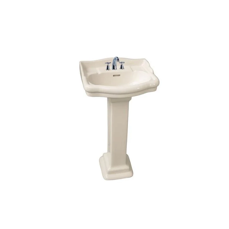 Pedestal Top Stanford 460 18-1/8 Inch Bisque 6 Inch Spread Vitreous China Rectangle - Frankwebs