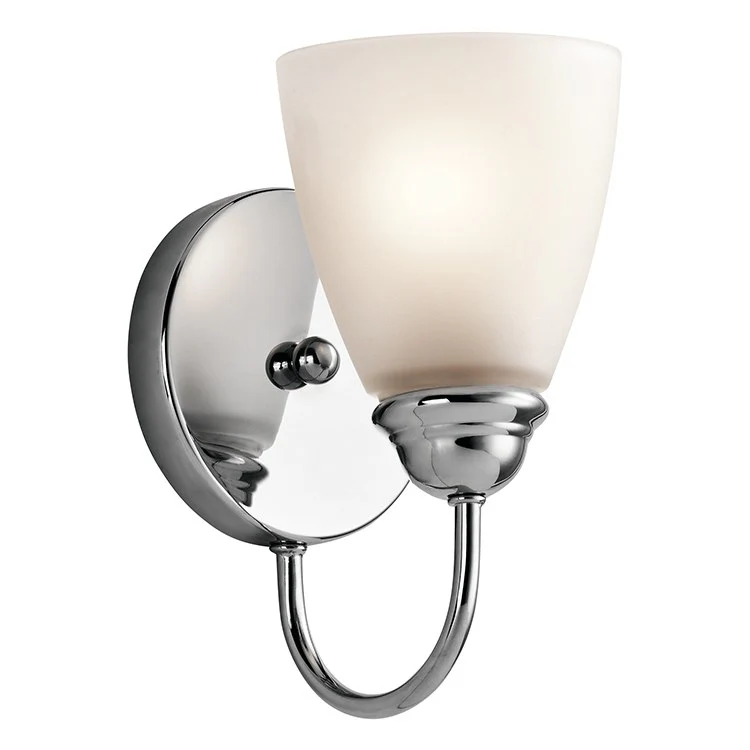 Jolie Single-Light Bathroom Wall Sconce - Frankwebs
