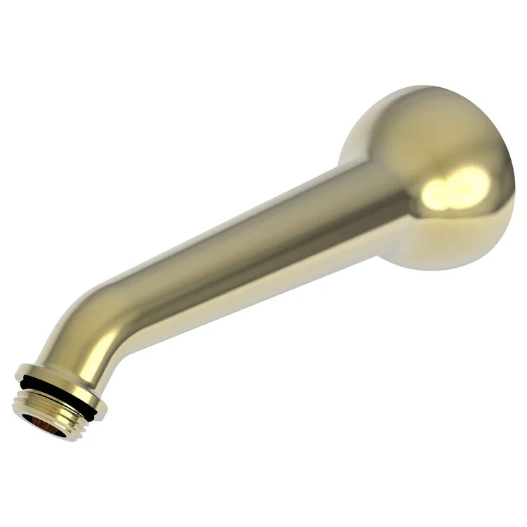Shower Arm with Flange Polished Brass 7-5/8 x 2-1/2 Inch 7-5/8 Inch 1/2