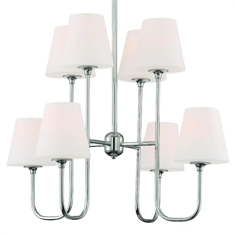 Keenan Eight-Light Two-Tier Chandelier - Frankwebs