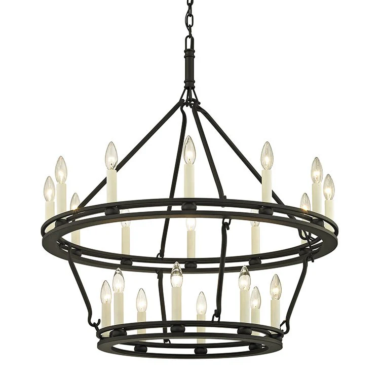 Sutton Twenty-Light Two-Tier Chandelier - Frankwebs