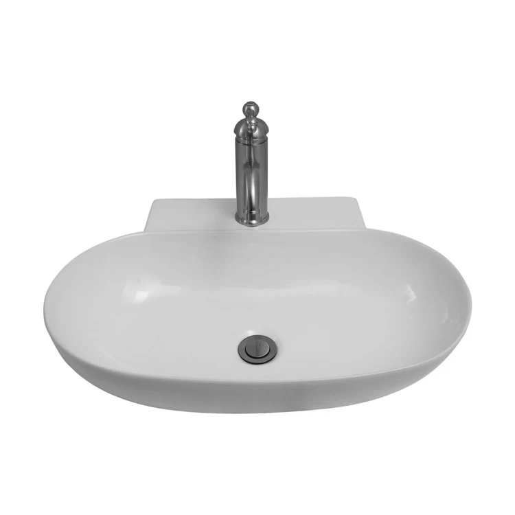 Lavatory Sink Leith Wall Hung 22 Inch Oval White - Frankwebs