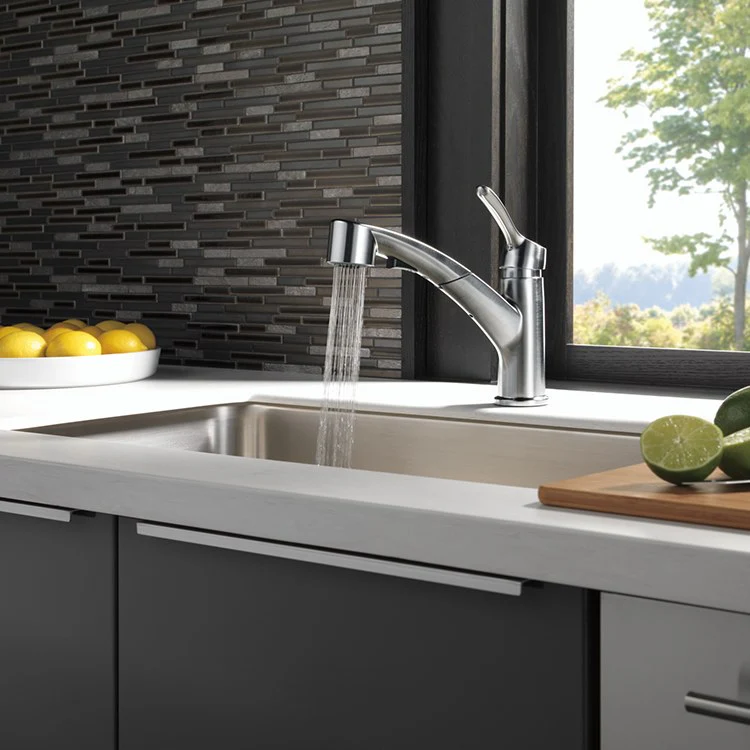 Collins Single Handle Pull Out Kitchen Faucet - Frankwebs
