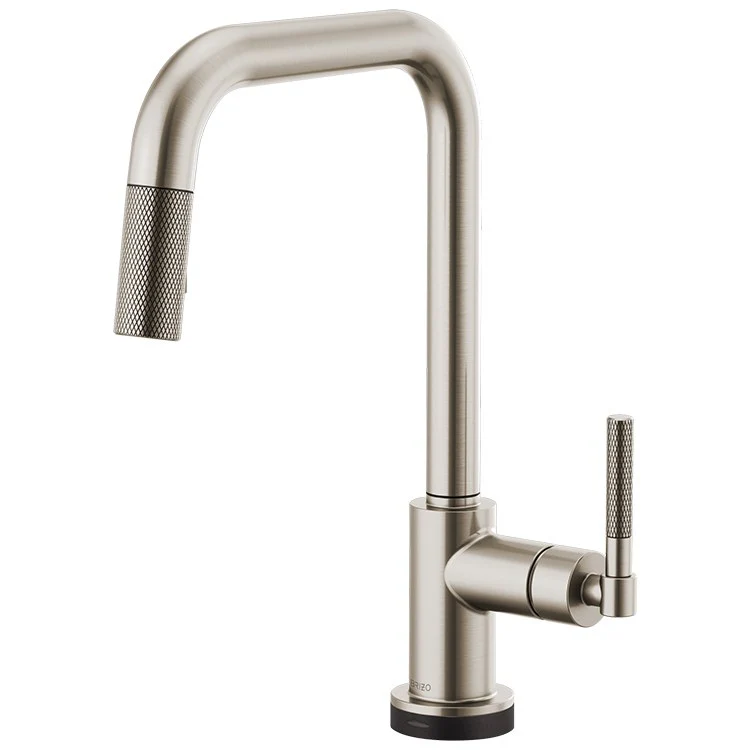 Litze Single Handle SmartTouch Pull Down Faucet with Square Spout/Knurled Handle - Frankwebs