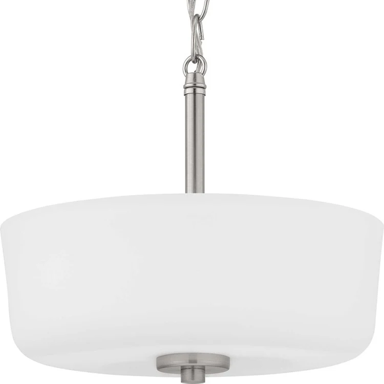 Tobin Two-Light Convertible Semi-Flush Mount Ceiling Fixture/Pendant - Frankwebs