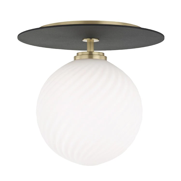 Ellis Single-Light LED Large Flush Mount Ceiling Fixture Mount - Frankwebs