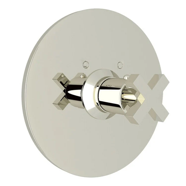 Thermostatic Trim Lombardia 3/4 Inch Without Volume Control 1 Cross Polished Chrome 12 Gallons per Minute Brass - Frankwebs