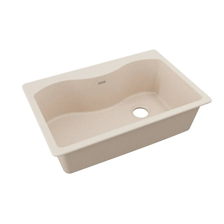 Kitchen Sink Quartz Classic 33 x 22 Inch Single Bowl Greystone Drop-In E-Granite 9-1/2 Inch - Frankwebs
