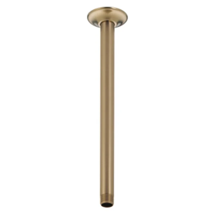 Shower Arm Universal Showering Components with Flange Brilliance Stainless 14 Inch 1/2IN MNPT Stainless Steel Ceiling Mount - Frankwebs