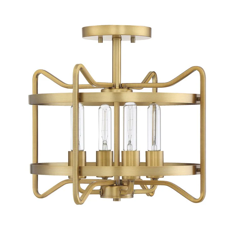 Kent Four-Light Semi-Flush Mount Ceiling Fixture - Frankwebs
