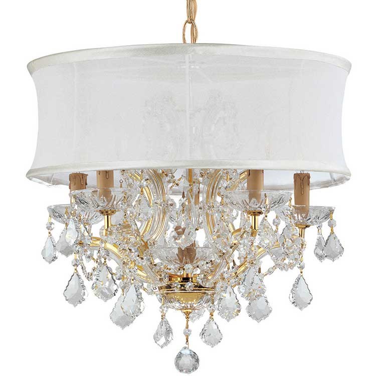 Brentwood Six-Light Drum Shade Chandelier - Frankwebs