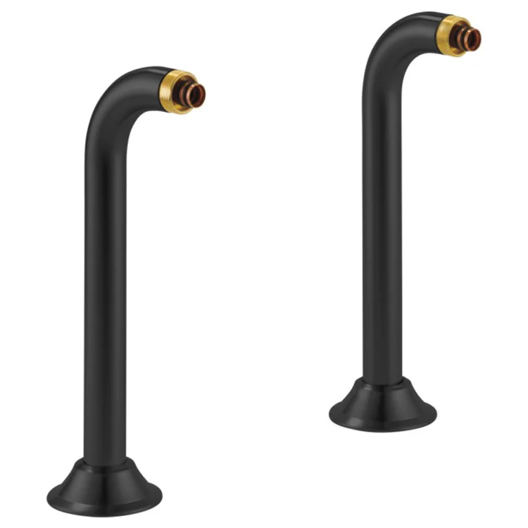 Riser Traditional Deck Mount Tub Filler 8-3/4 Inch 3-1/2 Inch Brilliance Luxe Gold Brass - Frankwebs