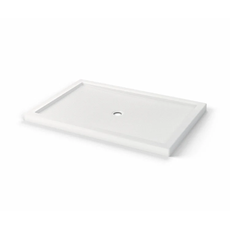 Shower Base B3 Corner Right Stabili-T Round Drain White 60 x 42 Inch Acrylic - Frankwebs