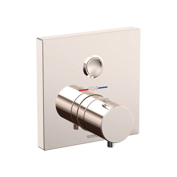 Thermostatic Trim 1 Function Square 1 Knob Polished Nickel for Requires Mini Unit TBN01001U - Frankwebs