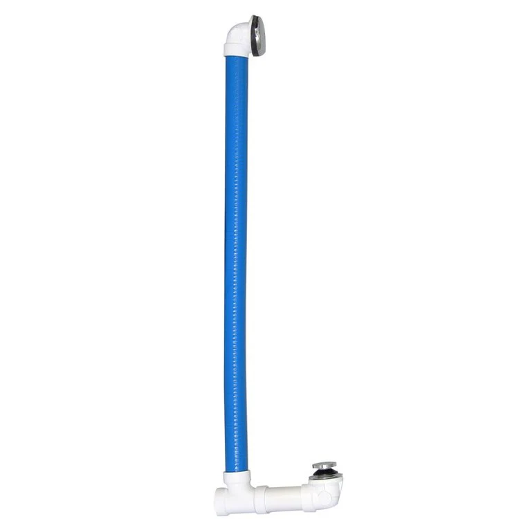 Tub Drain Hidden 24 Inch Brushed Nickel Brass - Frankwebs