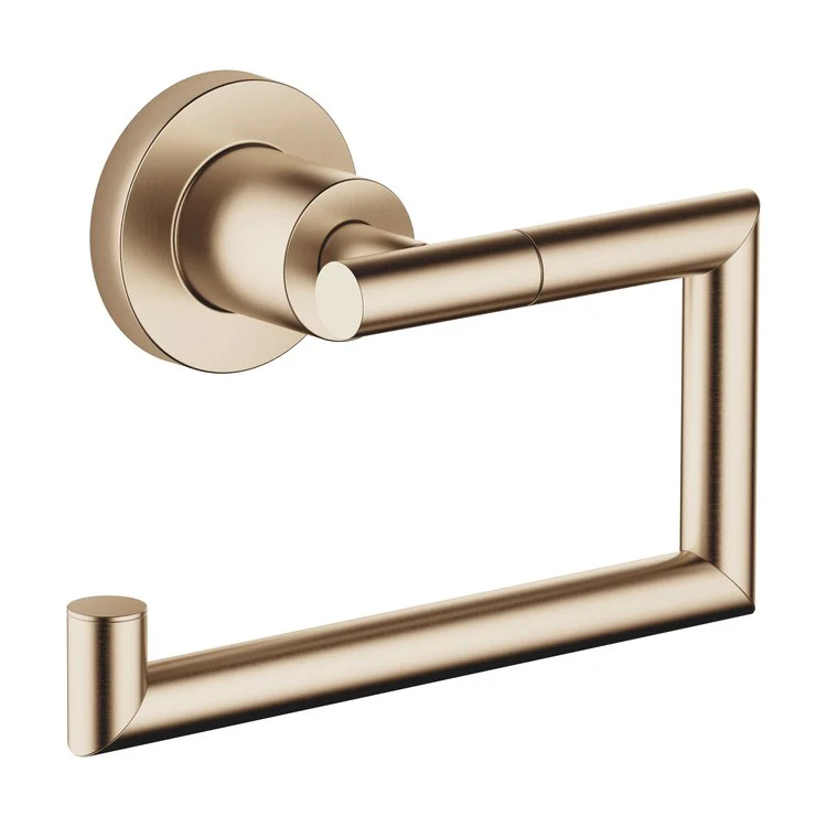 Toilet Paper Holder TARA Less Cover Matte Black Brass Alloy 2-7/8 Inch Wall Mount - Frankwebs