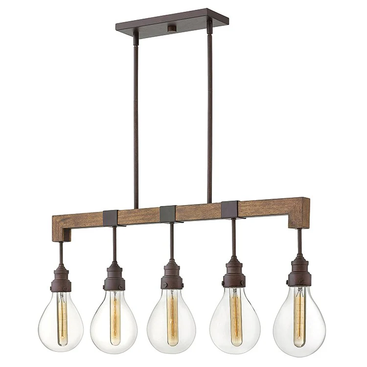 Denton Five-Light Linear Chandelier - Frankwebs