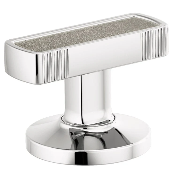 Handle Kit Kintsu 2 Knob Polished Chrome/Concrete Inlay ADA for Widespread Lavatory Faucet - Frankwebs