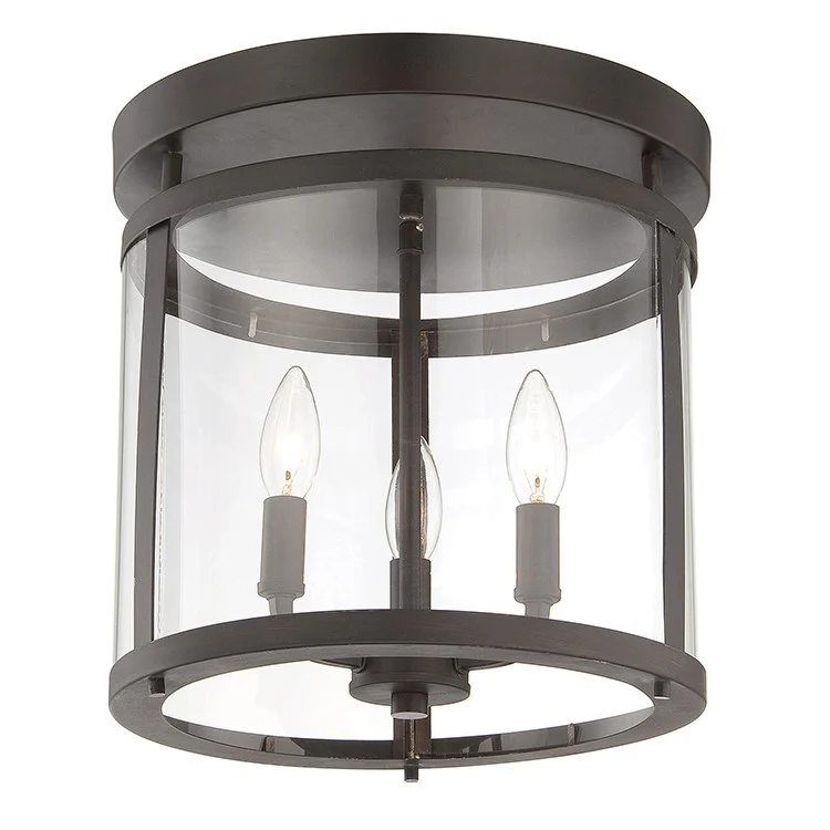 Penrose Three-Light Flush Mount Ceiling Fixture - Frankwebs