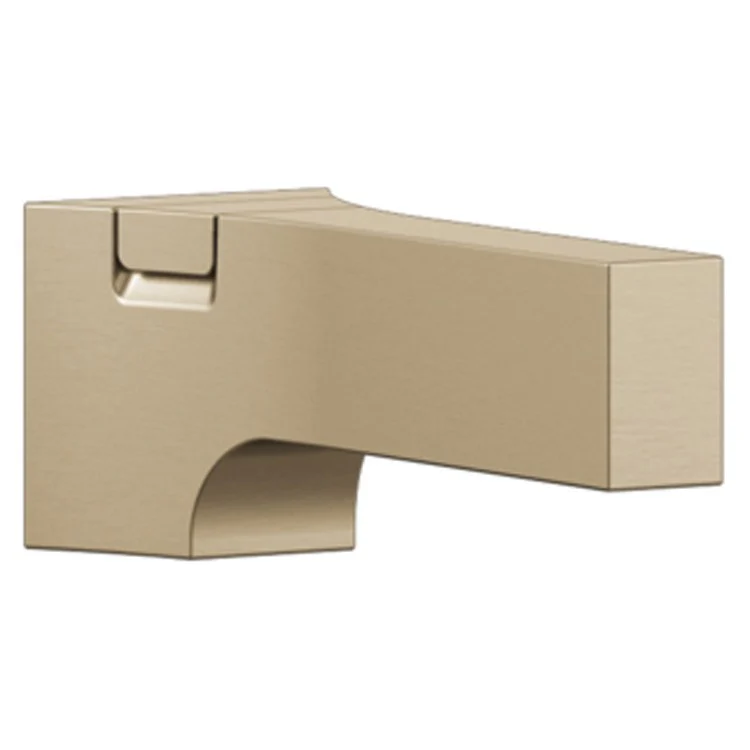 Tub Spout Zura Pull Up Brilliance Stainless 7-1/2 Inch 18 Gallons per Minute Brass - Frankwebs