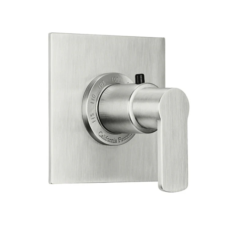 Thermostatic Trim Arpeggio Square 3/4 Inch 1 Lever Satin Nickel ADA for Requires Rough Valve TH75-R Handle and Escutcheon Brass - Frankwebs