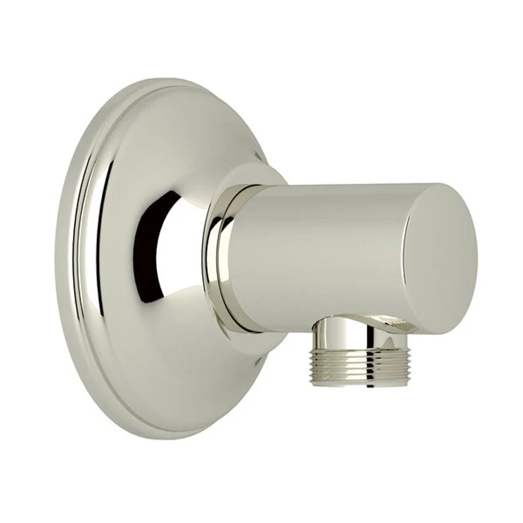 Handshower Elbow Modern Brass Polished Nickel 1/2IN Female NPT Inlet 1/2IN Male Outlet - Frankwebs