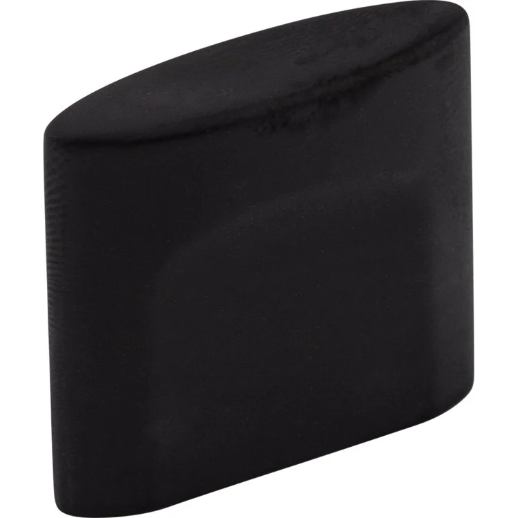 Knob Sanctuary Oval Flat Black Zinc Alloy 1-1/4 Inch - Frankwebs