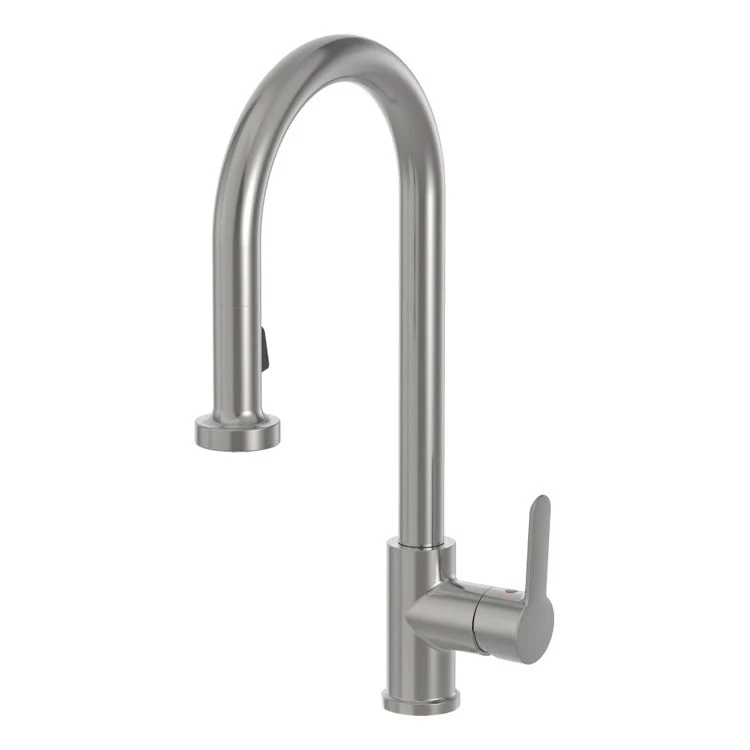 Kitchen Faucet Sereno 1 Lever ADA Polished Chrome High Arc Spout 1 Hole Metal 8-1/2 Inch 1.5 Gallons per Minute - Frankwebs