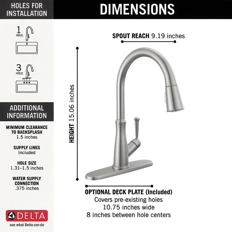 Kitchen Faucet Westville 1 Lever ADA Arctic Stainless High Arc Gooseneck - Frankwebs