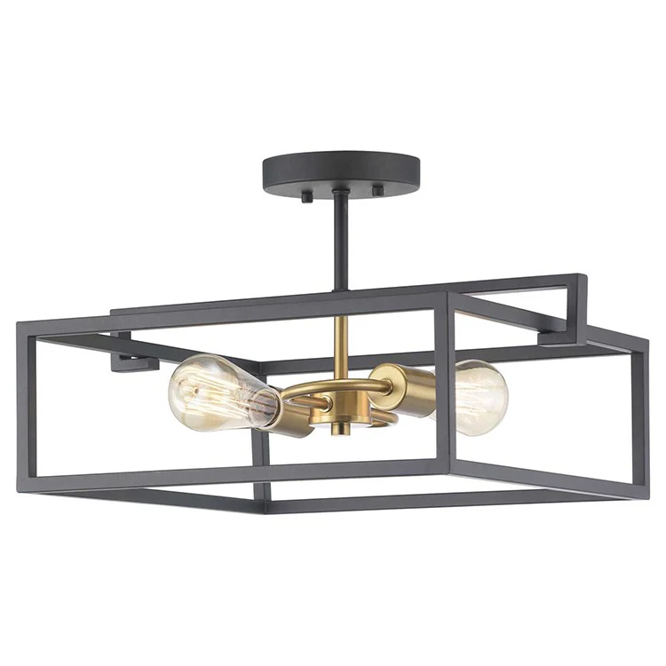 Blakely Two-Light Convertible Semi-Flush Mount Ceiling Fixture/Pendant - Frankwebs