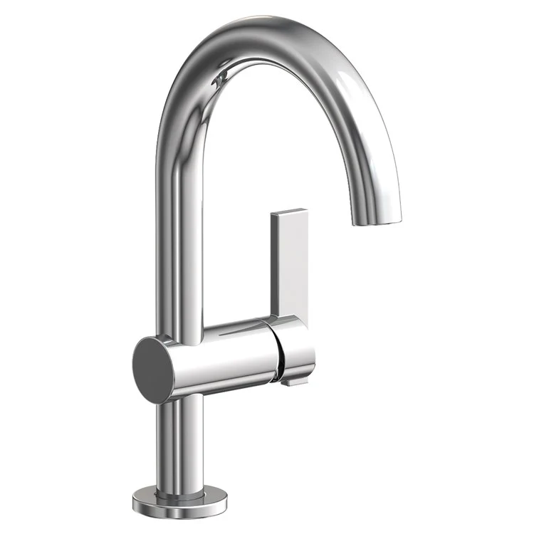 Lavatory Faucet Priya 1 Lever ADA WaterSense Polished Chrome 1.2 Gallons per Minute Pop-Up 1 Hole - Frankwebs