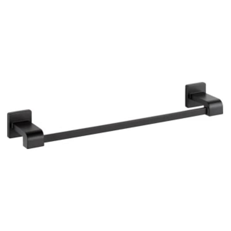 Towel Bar Ara 18 Inch Single Matte Black 3-1/2 Inch Wall Mount - Frankwebs
