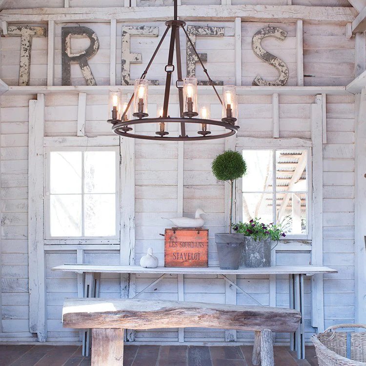 Dakota Eight-Light Single-Tier Chandelier - Frankwebs