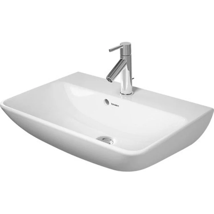Lavatory Sink ME by Starck Wall Mount with Overflow 23-5/8 x 15-3/4 Inch Rectangle White - Frankwebs