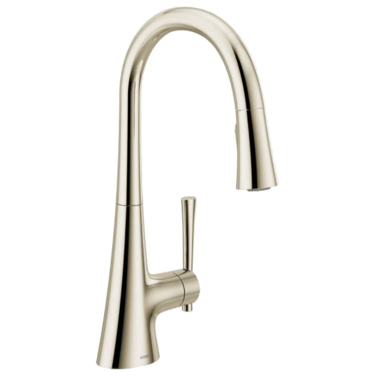 Kitchen Faucet Kurv 1 Lever ADA Spot Resist Stainless Pull Down 1.5 Gallons per Minute - Frankwebs