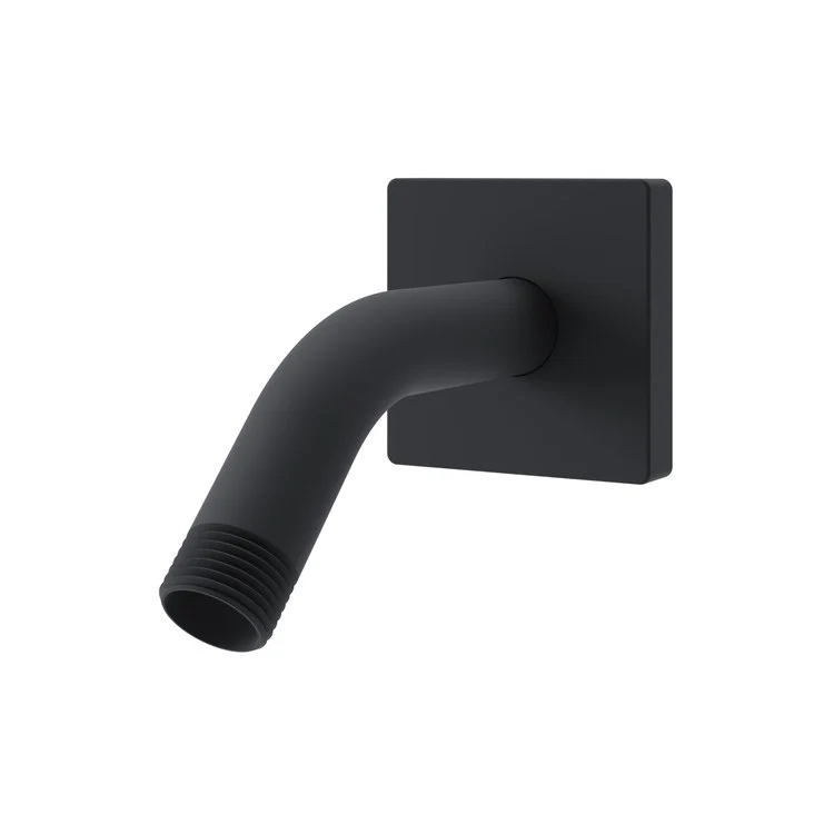 Shower Arm Duro with Square Flange Matte Black 7-1/2 Inch 1/2 IN 14 NPT - Frankwebs
