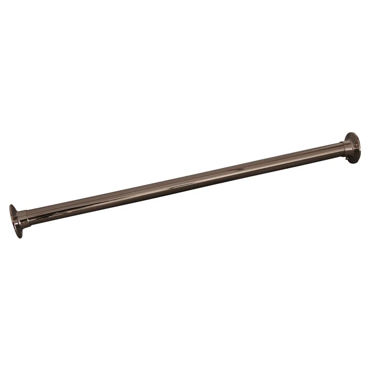 Shower Rod Straight with 310 Flanges Antique Brass 108 Inch Brass - Frankwebs