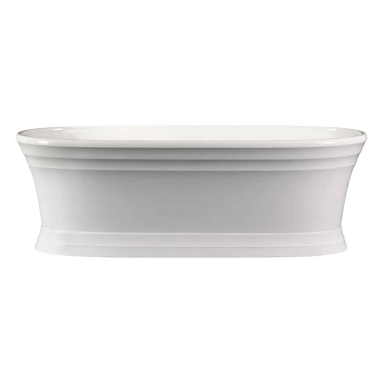 Freestanding Tub Worcester 71 x 31 Inch Overflow Center Drain Standard White Gloss Oval - Frankwebs