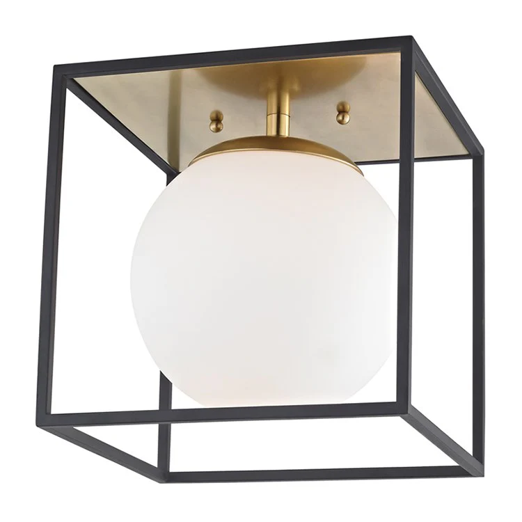 Aira Single-Light Small Flush Mount Ceiling Fixture Mount - Frankwebs