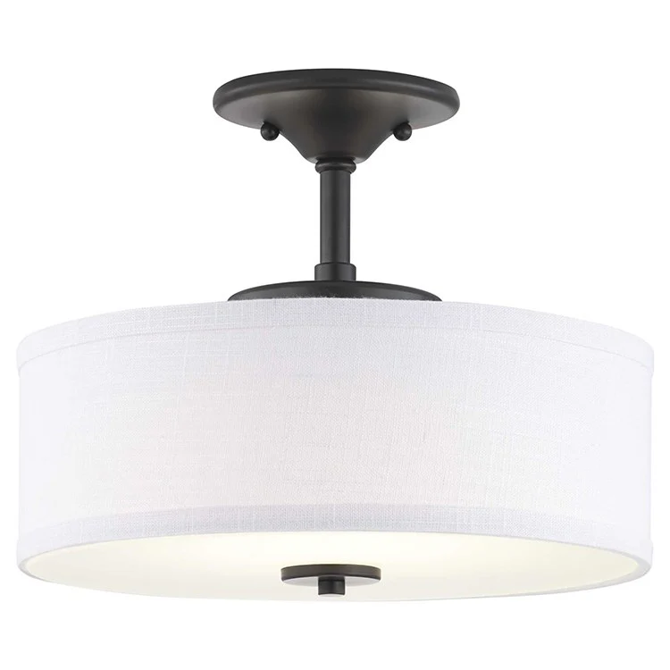 Inspire Single-Light LED Semi-Flush Mount Ceiling Fixture - Frankwebs