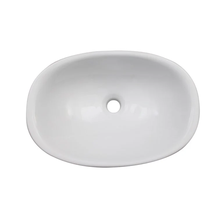 Vessel Morning 540 Above Counter 21-1/4 Inch White Vitreous China - Frankwebs