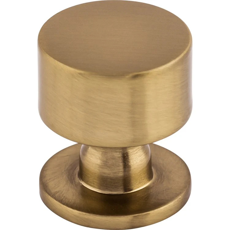 Knob Serene Lily Round for Decorative Hardware Honey Bronze Zinc Alloy 1-1/8 Inch - Frankwebs