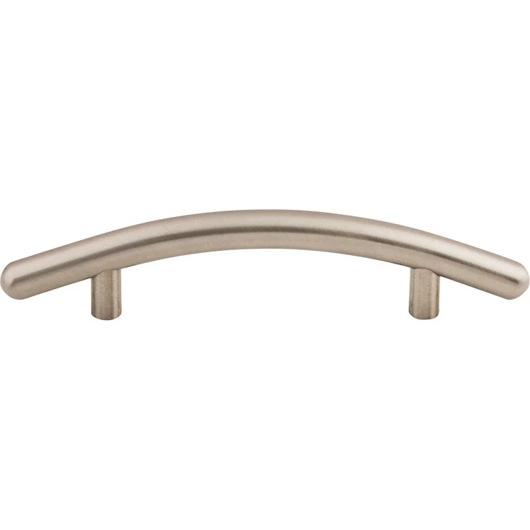 Pull Nouveau Curved Bar Polished Nickel Steel 3-3/4 Inch 6-1/4x4/9x1-1/3 Inch - Frankwebs