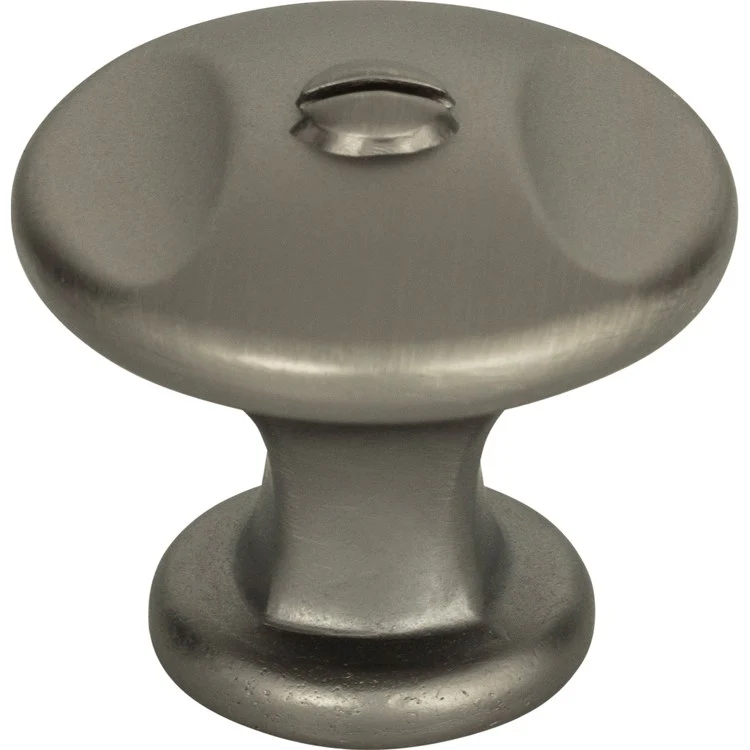 Knob Atlas Ergo Brushed Nickel Zinc Alloy 1-3/8 Inch - Frankwebs