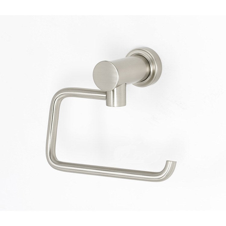 Toilet Paper Holder Infinity Bath Single Post Satin Nickel Brass 5-1/2 Inch 2-13/16 Inch Wall Mount - Frankwebs