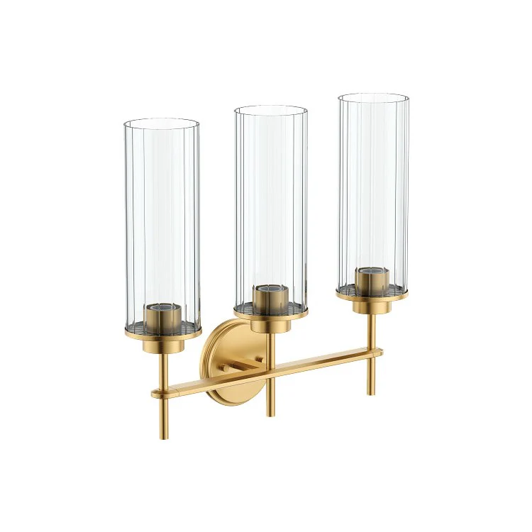 Bath Light Greenfield 3 Globe 3 Lamp Brushed Gold Glass or Shade Globe - Frankwebs