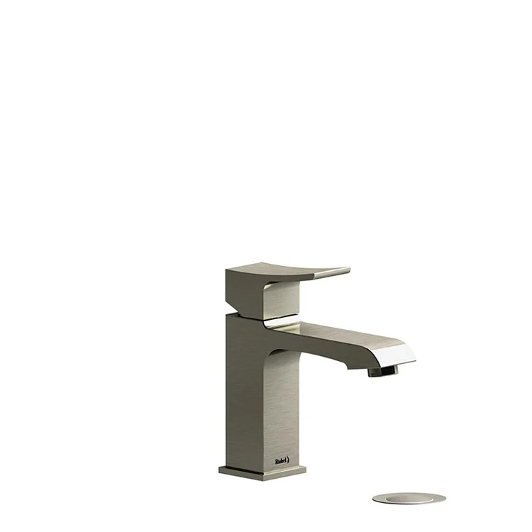 Lavatory Faucet Zendo 1 Lever ADA Brushed Nickel 1.5 Gallons per Minute Push Drain 1 Hole - Frankwebs